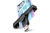 Flashram Reader & Adapter - AXAGON USB-A Smart Card / ID Card PocketReader - CRE-SMPA