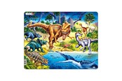 Pusselspel - Selecta Play - Larsen Jigsaw Puzzle Animals - Dinosaurs of the Cretaceous Period 57 pcs. - LA-NB3