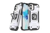 Mobile - Covers & Cases - Wozinsky Ring Armor case for iPhone 14 armored cover magnetic holder ring silver - 9145576265499