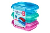 Köksredskap - Sistema Pack 200ml x 3 Lunch Coloured - 41524-T