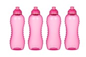 Köksredskap - Sistema 460ml Squeeze Bottle Pink 4 Pack - 82014
