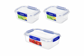 Köksredskap - Sistema 3 Pack Klip It Plus1x2.2Ltr + 2x1Ltr. - 82039