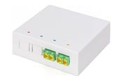 Nätverks tillbehör - DIGITUS fibre-optic distribution box - 2 x LC/APC duplex couplers with shutter - DN-931097