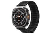 Smartwatch - Accessories - Spigen Fabric Band (hook-and-loop) - black - Samsung Galaxy Watch Ultra 47mm - AMP10146