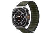 Smartwatch - Accessories - Spigen Fabric Band (hook-and-loop) - green - Samsung Galaxy Watch Ultra 47mm - AMP10147