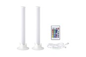 Lampor - EGLO GAMER LIGHT Bordslampa Set – Vit, 2x3,3W RGBW + 3000K - 75957