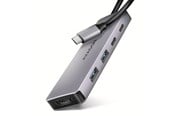 USB Hub - AXAGON Combo 5-in-1 USB-C 5 Gbps Hub USB Hub - USB 3.1 - 5 porte - Silver - HMC-5H60