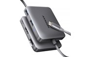 USB Hub - AXAGON SuperSpeed USB-C Hub USB Hub - USB 3.0 - 5 porte - Silver - HMC-5HL