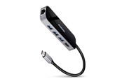 USB Hub - AXAGON SuperSpeed USB-C Hub USB Hub - USB 3.2 - 6 porte - Svart - HMC-6GL