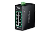 Switch - TRENDnet TI-PGLC80 - Version V1.xR - switch - industrial mini - 8 ports - TAA Compliant - TI-PGLC80