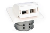 Nätverks tillbehör - DIGITUS Fiber Flush Mount Wall-Outlet For SC and LC Adapter - DN-93201