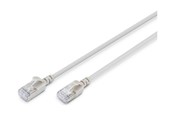 Nätverkskabel - DIGITUS patch cable - grey - Grå - 10m - DK-1632-A-100S