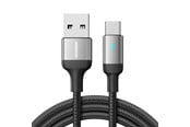 USB-kabel - Joyroom Extraordinary Series A10 USB-A / USB-C 3A Cable 1.2 m - Black - S-UC027A10B