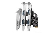 Nätverkskort (adaptrar osv.) - AXAGON PCEA-PSN PCIe-Adapter mit 4x Seriell-Ports - ASIX AX99100 Chipsatz interface cards/adapter - PCEA-S4N