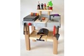 Lekkök och tillbehör - Ecoiffier Summer Kitchen with Barbecue and Pizza Oven 27pcs. - 4650