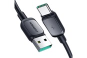 USB-kabel - Joyroom Multi-Color Series A14 USB-A / USB-C 3A Cable 1.2 m - Black - S-AC027A141B