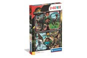Pusselspel - Clementoni Puzzle Jurassic World 2x60pcs. Golv - 24830