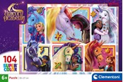 Pusselspel - Clementoni Puzzle Unicorn Academy - 6 Portraits 104pcs. Golv - 25094
