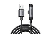 USB-kabel - Joyroom S-A56 EnjoyX Series 90° USB-A - Lightning 3A cable 1.2m - black - S-A56_AL