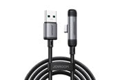 USB-kabel - Joyroom S-A56 EnjoyX Series 90° USB-A - USB-C 3A cable 1.2m - black - S-A56_AC