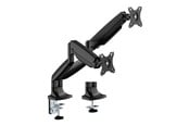 Monitorfäste - Deltaco mounting kit - for 2 LCD displays/ curved LCD displays - gas spring up to 16 kg - black - ARM-536-2