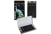 Skriv- och ritverktyg - Creative Craft Group Crayons METALLIC 12 pcs in metal box - AR0207/GE