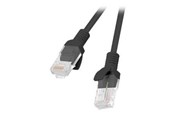 Nätverkskabel - Lanberg patch cable - 1 m - black RAL 9004 - Svart - 1m - PCU5-20CC-0100-BK