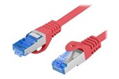 Nätverkskabel - Lanberg patch cable - 1 m - red RAL 3017 - Röd - 1m - PCF6A-10CC-0100-R