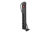 Strömkabel (extern) - Lanberg SP1 - power strip - 2500 Watt - SP1-05E-0300-BK