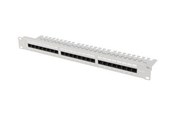 Nätverks tillbehör - Lanberg patch panel - 1U - 19" - with shelf - PPUA-1124-S