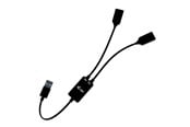 USB Hub - I-Tec - hub - USB-A cable - 2 ports USB Hub - 2 porte - Svart - U3CBLHUB2A