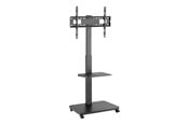 Väggfäste, AV-Möbel - Gembird TV floor stand with caster wheels 37"" - 75"" bl - Max 40 kg - recommended for 75" - TVS-75S-02