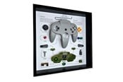 Merchandise - GRC - Retro Art Nintendo N64 Controller Display - Grey - Bild - GRCFNN64G
