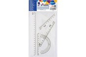 Skoltillbehör - CENTRUM Geometry set 20cm. 4 pieces. Clear plastic - 80946