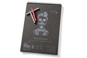 Block och Anteckningsböcker - SMLT Drawing pad with BLACK paper. A4. 165g. - SM105-A4