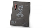 Block och Anteckningsböcker - SMLT Drawing pad with BLACK paper. A3. 165g. - SM105-A3