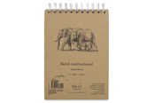 Block och Anteckningsböcker - SMLT Drawing pad SKITSE NATUR. BROWN A5. 135g - SM103-A5