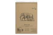 Block och Anteckningsböcker - SMLT Drawing pad SKITSE NATUR. BROWN A4. 135g - SM103-A4