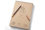Block och Anteckningsböcker - SMLT Drawing pad SKITSE NATURAL. A4. 100g. - SM102-A4