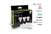 Smarta Hem - EGLO GU10 LED-Z MATTER RGB/CCT 4.9W 420lm opal 3-pack w/remote control - 110398