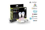 Smarta Hem - EGLO E27 LED-Z MATTER A60 RGB/CCT 11W 1300lm opal 2-pack w/remote control - 110399