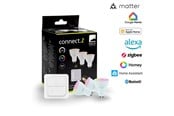 Smarta Hem - EGLO GU10 LED-Z MATTER RGB/CCT 4.9W 420lm opal 3-pack w/switch - 110417