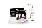 Smarta Hem - EGLO E27 LED-Z MATTER A60 RGB/CCT 11W 1300lm opal 2-pack w/switch - 110418