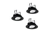 Smarta Hem - EGLO SALICETO-Z dowlights Ø88 RGB/CCT 3X490lm, black - 902287