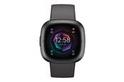 Pulsmätare & Stegräknare - Fitbit Sense 2 - graphite aluminium - smart watch with infinity band - shadow grey - FB521BKGB-US