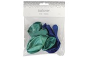 Hobby Tillbehör - SCANSEASON Balloon 8 pcs. 23 cm. Blue metallic mix - 100284-1