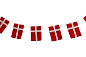 Hobby Tillbehör - SCANSEASON Flag garland Felt 16 flags 3 meters. - 100716