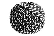 Hobby Tillbehör - SCANSEASON Cotton yarn gift ribbon black/white 40 meters - 101013