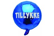 Hobby Tillbehör - SCANSEASON Folieballon 35 cm. Blå/Tillykke - 253015