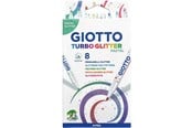 Hobby Tillbehör - Giotto Turbo Glitter Glitter markers 8 pcs PASTEL - 426300
